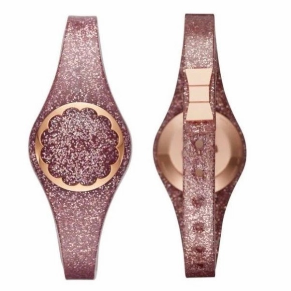 Kate Spade Glitter Activity Tracker Sleep Monitor Dark Pink Purple NWT $98 NEW - Picture 6 of 12